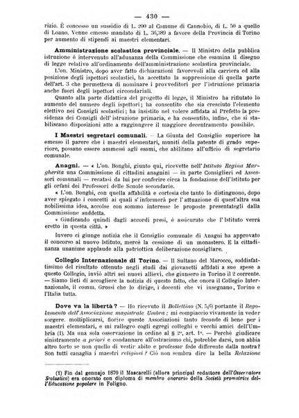 L'osservatore scolastico Giornale d'istruzione e d'educazione premiato all'Esposizione Didattica di Torino (1869)