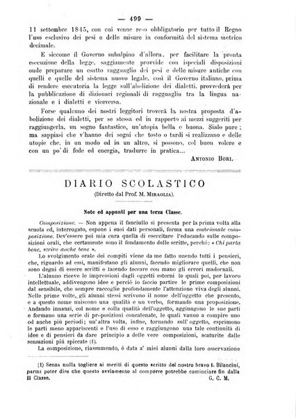 L'osservatore scolastico Giornale d'istruzione e d'educazione premiato all'Esposizione Didattica di Torino (1869)