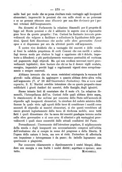 L'osservatore scolastico Giornale d'istruzione e d'educazione premiato all'Esposizione Didattica di Torino (1869)