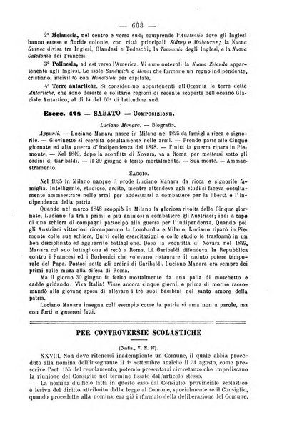 L'osservatore scolastico Giornale d'istruzione e d'educazione premiato all'Esposizione Didattica di Torino (1869)