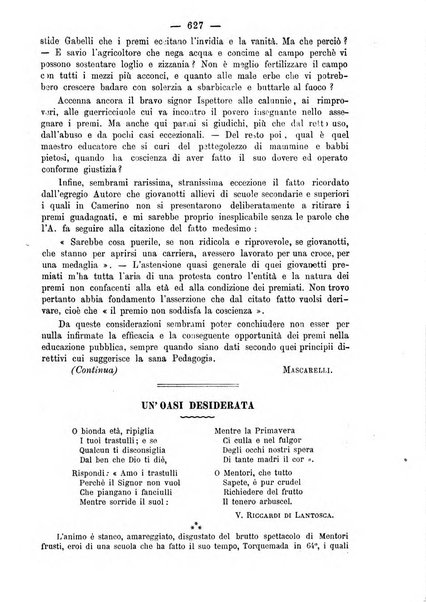 L'osservatore scolastico Giornale d'istruzione e d'educazione premiato all'Esposizione Didattica di Torino (1869)