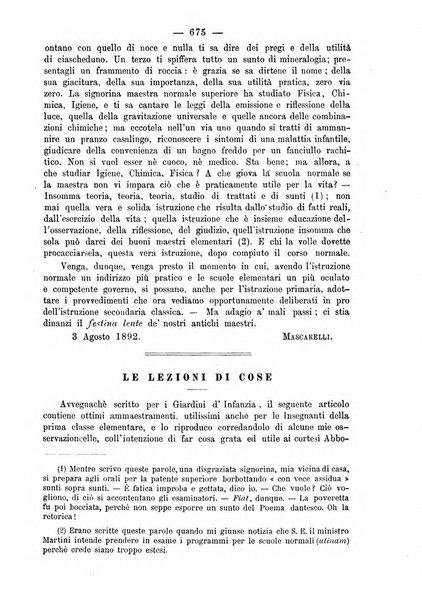 L'osservatore scolastico Giornale d'istruzione e d'educazione premiato all'Esposizione Didattica di Torino (1869)