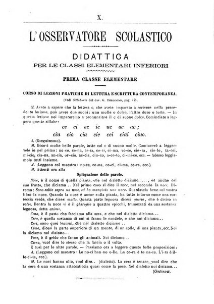 L'osservatore scolastico Giornale d'istruzione e d'educazione premiato all'Esposizione Didattica di Torino (1869)