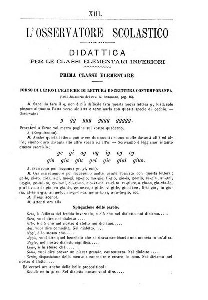 L'osservatore scolastico Giornale d'istruzione e d'educazione premiato all'Esposizione Didattica di Torino (1869)