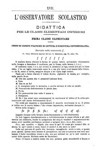 L'osservatore scolastico Giornale d'istruzione e d'educazione premiato all'Esposizione Didattica di Torino (1869)