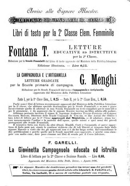 L'osservatore scolastico Giornale d'istruzione e d'educazione premiato all'Esposizione Didattica di Torino (1869)