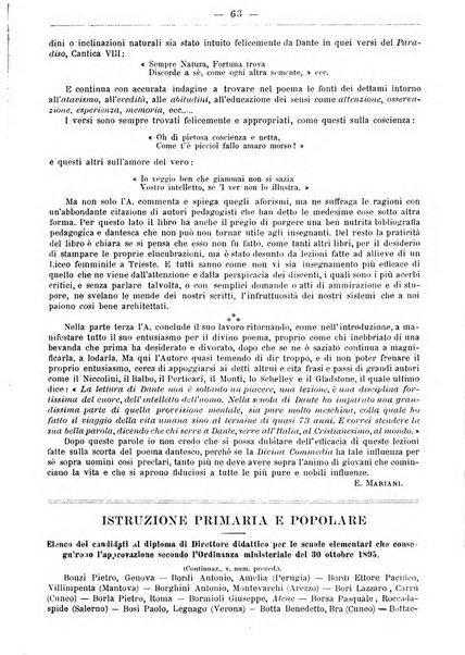 L'osservatore scolastico Giornale d'istruzione e d'educazione premiato all'Esposizione Didattica di Torino (1869)