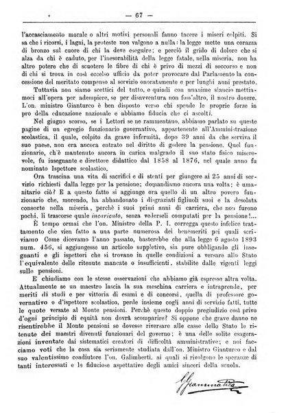 L'osservatore scolastico Giornale d'istruzione e d'educazione premiato all'Esposizione Didattica di Torino (1869)