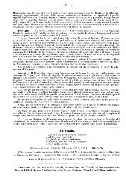 L'osservatore scolastico Giornale d'istruzione e d'educazione premiato all'Esposizione Didattica di Torino (1869)