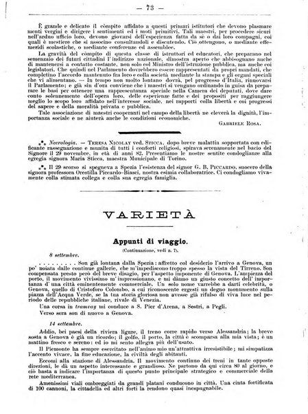 L'osservatore scolastico Giornale d'istruzione e d'educazione premiato all'Esposizione Didattica di Torino (1869)