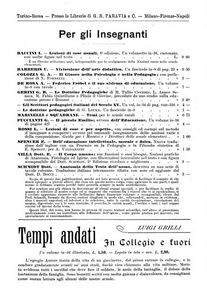 L'osservatore scolastico Giornale d'istruzione e d'educazione premiato all'Esposizione Didattica di Torino (1869)