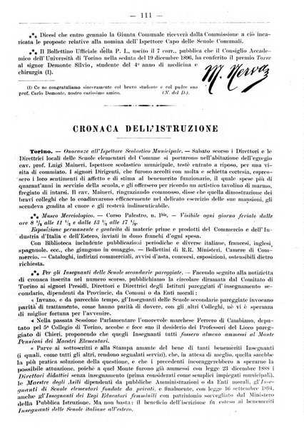 L'osservatore scolastico Giornale d'istruzione e d'educazione premiato all'Esposizione Didattica di Torino (1869)