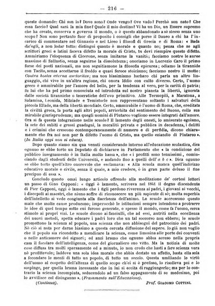 L'osservatore scolastico Giornale d'istruzione e d'educazione premiato all'Esposizione Didattica di Torino (1869)