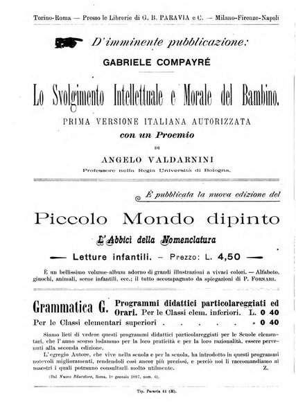 L'osservatore scolastico Giornale d'istruzione e d'educazione premiato all'Esposizione Didattica di Torino (1869)