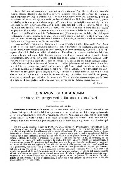 L'osservatore scolastico Giornale d'istruzione e d'educazione premiato all'Esposizione Didattica di Torino (1869)