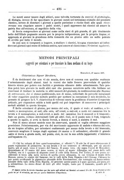 L'osservatore scolastico Giornale d'istruzione e d'educazione premiato all'Esposizione Didattica di Torino (1869)