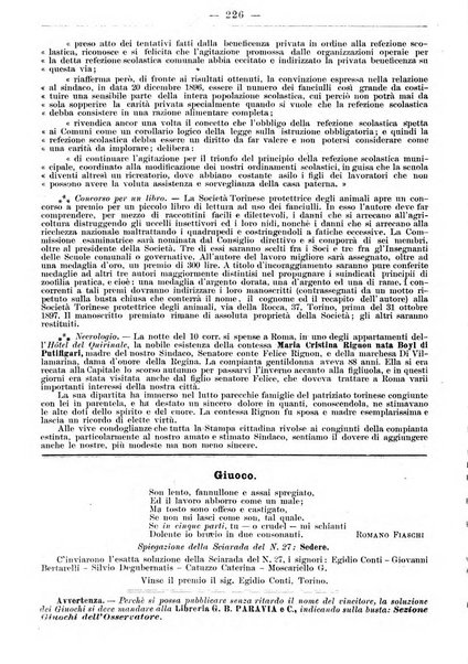 L'osservatore scolastico Giornale d'istruzione e d'educazione premiato all'Esposizione Didattica di Torino (1869)