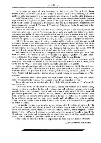 L'osservatore scolastico Giornale d'istruzione e d'educazione premiato all'Esposizione Didattica di Torino (1869)