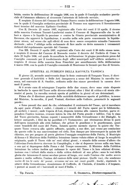 L'osservatore scolastico Giornale d'istruzione e d'educazione premiato all'Esposizione Didattica di Torino (1869)