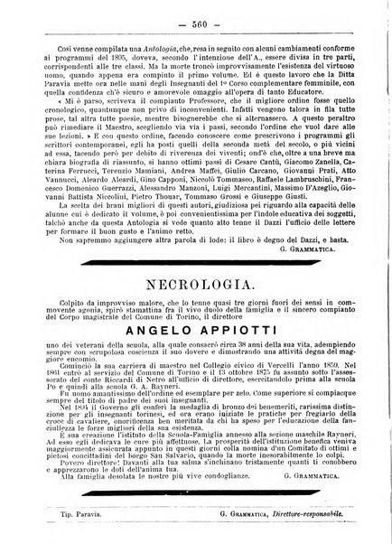 L'osservatore scolastico Giornale d'istruzione e d'educazione premiato all'Esposizione Didattica di Torino (1869)