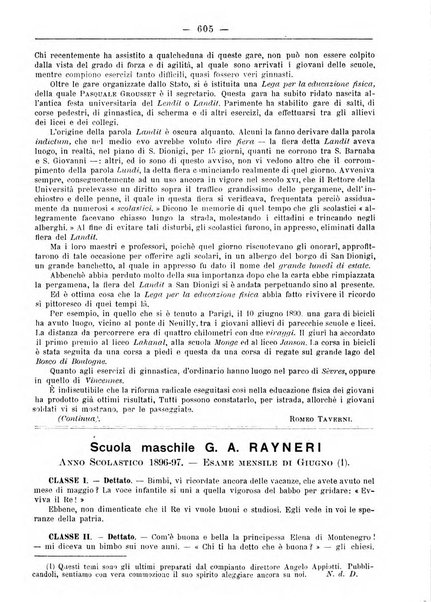 L'osservatore scolastico Giornale d'istruzione e d'educazione premiato all'Esposizione Didattica di Torino (1869)