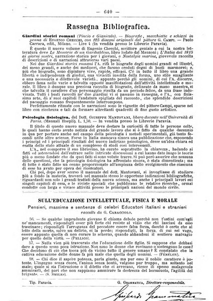 L'osservatore scolastico Giornale d'istruzione e d'educazione premiato all'Esposizione Didattica di Torino (1869)