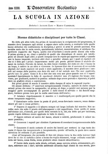 L'osservatore scolastico Giornale d'istruzione e d'educazione premiato all'Esposizione Didattica di Torino (1869)