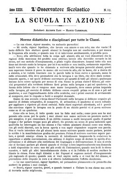 L'osservatore scolastico Giornale d'istruzione e d'educazione premiato all'Esposizione Didattica di Torino (1869)