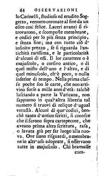 Osservazioni letterarie che possono servire di continuazione al giornal de'letterati d'Italia