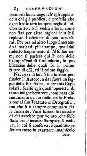 Osservazioni letterarie che possono servire di continuazione al giornal de'letterati d'Italia