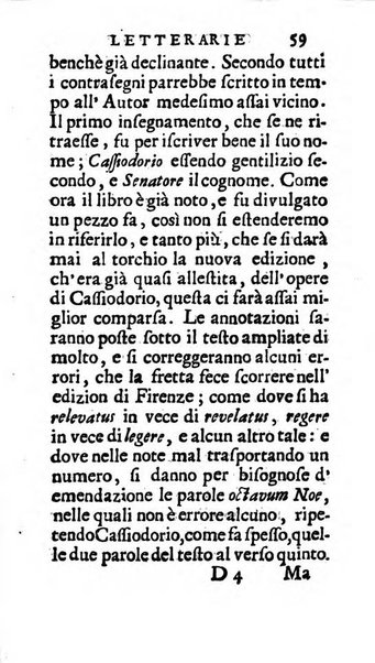 Osservazioni letterarie che possono servire di continuazione al giornal de'letterati d'Italia