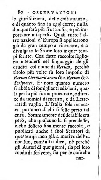 Osservazioni letterarie che possono servire di continuazione al giornal de'letterati d'Italia