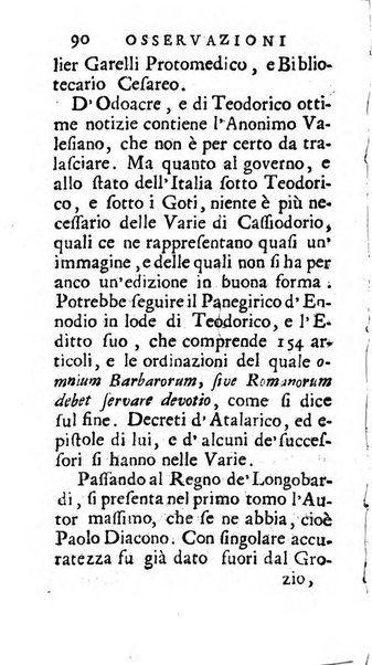 Osservazioni letterarie che possono servire di continuazione al giornal de'letterati d'Italia