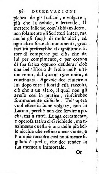 Osservazioni letterarie che possono servire di continuazione al giornal de'letterati d'Italia