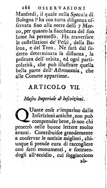 Osservazioni letterarie che possono servire di continuazione al giornal de'letterati d'Italia