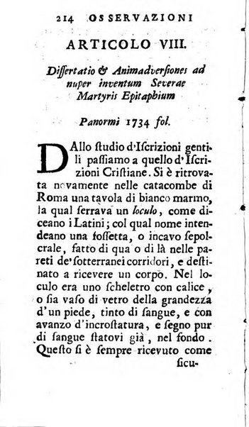 Osservazioni letterarie che possono servire di continuazione al giornal de'letterati d'Italia