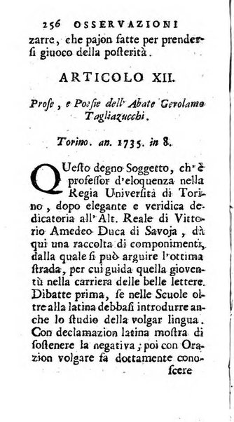 Osservazioni letterarie che possono servire di continuazione al giornal de'letterati d'Italia