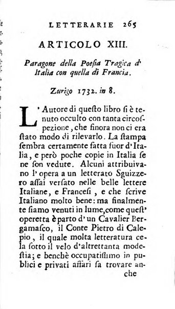 Osservazioni letterarie che possono servire di continuazione al giornal de'letterati d'Italia