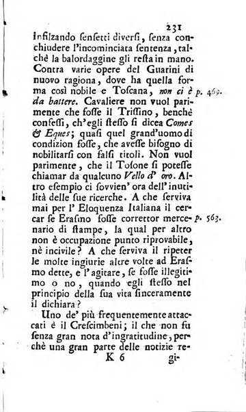 Osservazioni letterarie che possono servire di continuazione al giornal de'letterati d'Italia