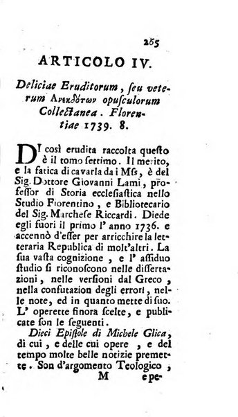 Osservazioni letterarie che possono servire di continuazione al giornal de'letterati d'Italia