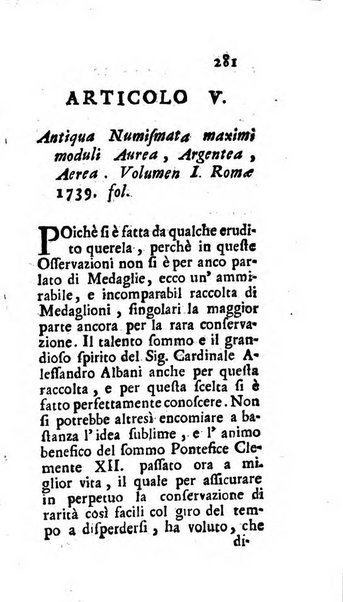 Osservazioni letterarie che possono servire di continuazione al giornal de'letterati d'Italia