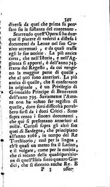 Osservazioni letterarie che possono servire di continuazione al giornal de'letterati d'Italia