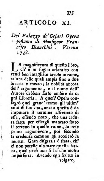 Osservazioni letterarie che possono servire di continuazione al giornal de'letterati d'Italia