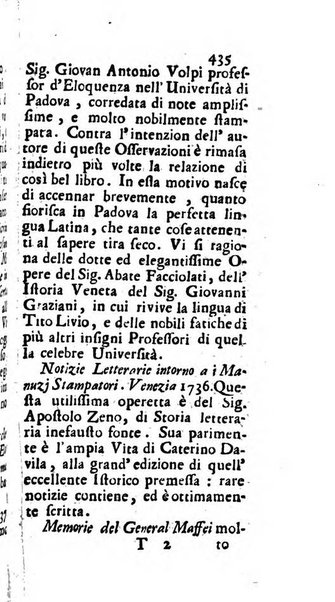 Osservazioni letterarie che possono servire di continuazione al giornal de'letterati d'Italia