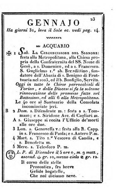 Il Palmaverde almanacco piemontese