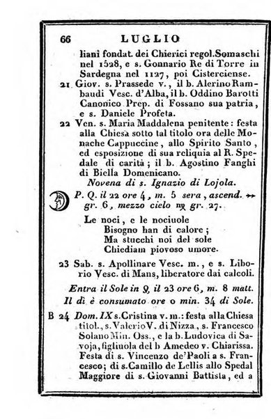 Il Palmaverde almanacco piemontese