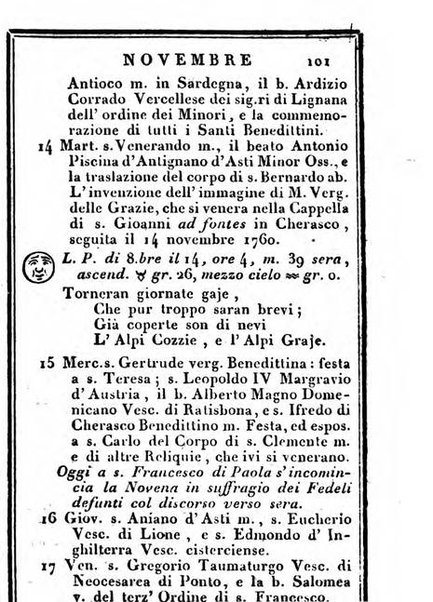 Il Palmaverde almanacco piemontese