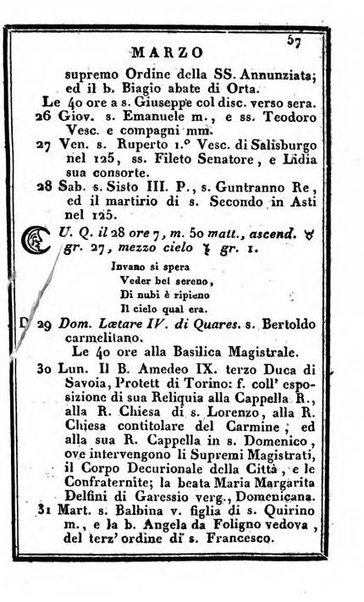 Il Palmaverde almanacco piemontese