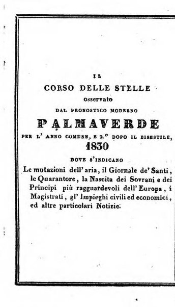 Il Palmaverde almanacco piemontese