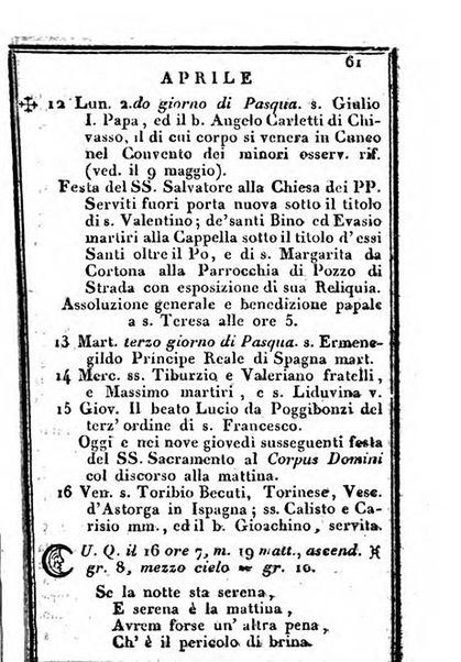 Il Palmaverde almanacco piemontese